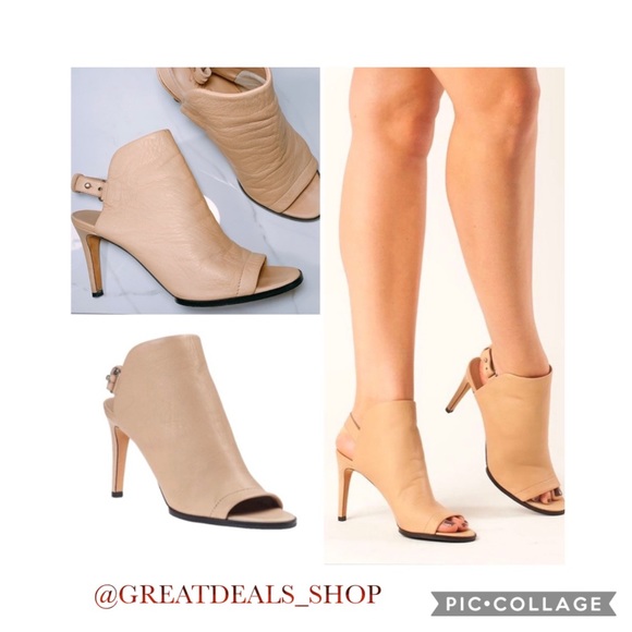 Vince Shoes - CLOSING VINCE SLINGBACK SANDAL NUDE LEATHER HEELS